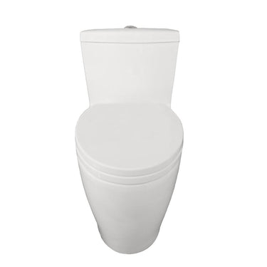 Eviva Softy® Elongated Cotton White One Piece Toilet with Soft Closing Seat Cover, High efficiency, Water Sense and CUPC certified with the United States plumbing standards Toilets Eviva